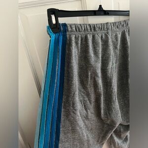 Aviator Nation 5 STRIPE SWEATPANTS - HEATHER GREY // BLUE